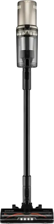 Беспроводной вертикальный пылесос Gorenje SVC259441NFGO, мотор InverterPower BLDC 350Вт, мощность всасывания 33.9кПа, фильтр HEPA 13, работа до 60 мин, черный, с док-станцией