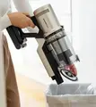 Беспроводной вертикальный пылесос Gorenje SVC259441NFGO, мотор InverterPower BLDC 350Вт, мощность всасывания 33.9кПа, фильтр HEPA 13, работа до 60 мин, черный, с док-станцией