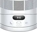 Dyson AM12 Cool CF1 Bladeless Desk Fan with Remote Control and Digital Display, White and Silver