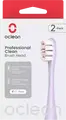 Cap de perie Oclean Professional Clean P1C13 P02, peri DuPont Diamond, W2 Optimal White, curățător de limbă, violet, set de 2 piese