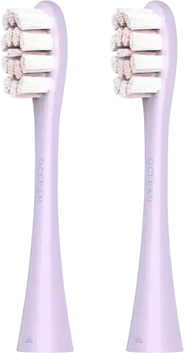 Cap de perie Oclean Professional Clean P1C13 P02, peri DuPont Diamond, W2 Optimal White, curățător de limbă, violet, set de 2 piese