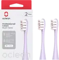 Cap de perie Oclean Professional Clean P1C13 P02, peri DuPont Diamond, W2 Optimal White, curățător de limbă, violet, set de 2 piese