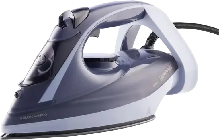 Fier de calcat cu aburi Gorenje SIH3200BB SteamCarePro, 3200W, Talpa Ceramic, Rezervor 350ml, Jet Abur 190g/min, Anti-calc, Oprire Automata, Violet
