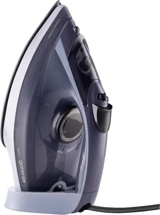 Fier de calcat cu aburi Gorenje SIH3200BB SteamCarePro, 3200W, Talpa Ceramic, Rezervor 350ml, Jet Abur 190g/min, Anti-calc, Oprire Automata, Violet