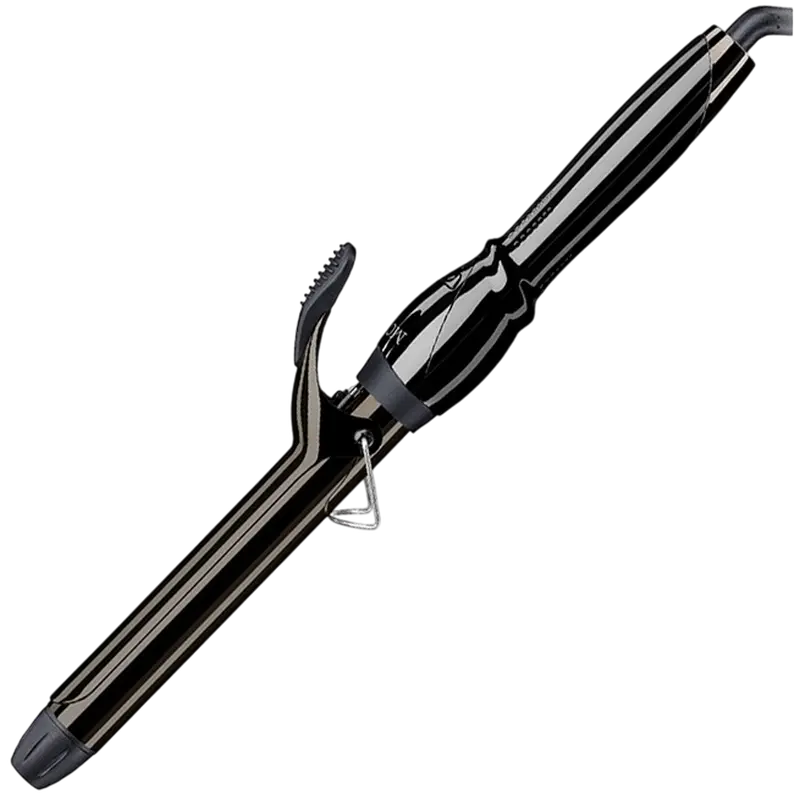 Щипцы для завивки волос Moser Titan Curl 4444-0050 с титановым покрытием, диаметр 32 мм с зажимом, 80-210°C, 6 режимов, LED-дисплей, автоотключение, черный