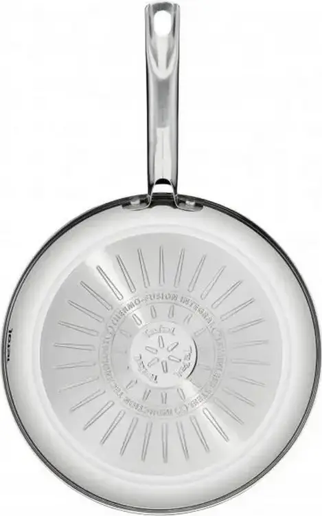 Tefal Intuition B8170544 Stainless Steel Non-Stick Frypan, Titanium Coating, Thermo-Fusion Integral Base, 26 cm, Grey