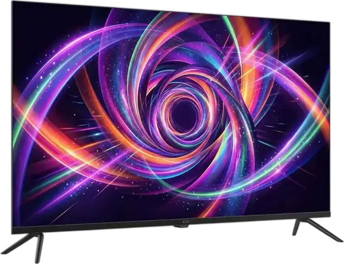 Смарт-телевизор KIVI 55U7000MB QLED 55 дюймов, 4K UHD 3840x2160, Android TV, Dolby Audio, HDR, безрамочный дизайн с 3 сторон, Google Assistant, черный
