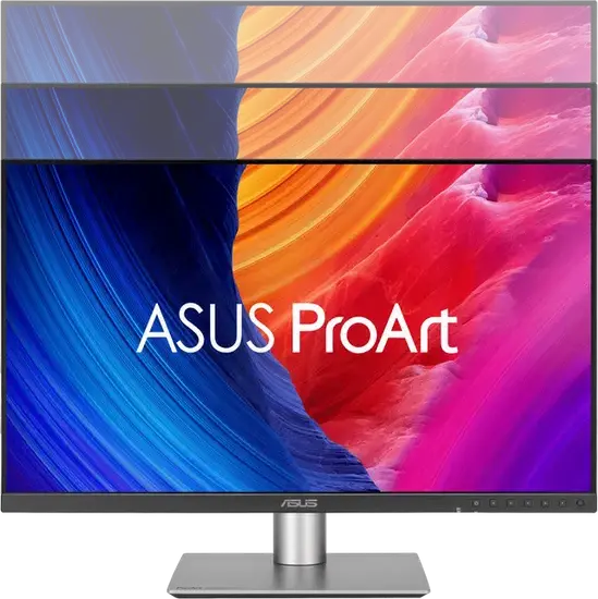 Monitor Profesional ASUS ProArt PA278CGRV 27", WQHD 2560x1440 IPS LED, 144Hz, HDR10, sRGB 100%, Calman Verified, USB-C 96W PD, KVM Switch, Negru/Argintiu