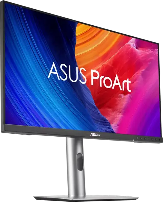 Monitor Profesional ASUS ProArt PA278CGRV 27", WQHD 2560x1440 IPS LED, 144Hz, HDR10, sRGB 100%, Calman Verified, USB-C 96W PD, KVM Switch, Negru/Argintiu