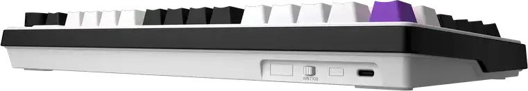 HATOR Hellyberry HK75 75% Compact Mechanical Keyboard, Wired, Pre-lubed Linear Switches, Hot-swappable, RGB Lighting & Knob