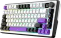 HATOR Hellyberry HK75 75% Compact Mechanical Keyboard, Wireless Tri-mode Wireless/Bluetooth/USB, Pre-lubed Linear Switches, Hot-swappable, RGB Lighting & Knob
