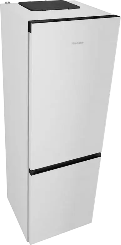 Hisense RB3K330SAIC Freestanding Combi Refrigerator, Total No Frost, 330L, Inverter Compressor, Metal-Tech Cooling, Wi-Fi Control, White, 185cm