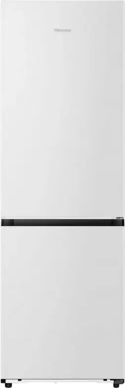 Hisense RB3K330SAIC Freestanding Combi Refrigerator, Total No Frost, 330L, Inverter Compressor, Metal-Tech Cooling, Wi-Fi Control, White, 185cm