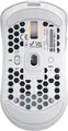 HATOR Stellar HN051 Wireless Gaming Mouse, White, Tri-mode 2.4GHz/Bluetooth 5.4/Wired, 12000 DPI Optical Sensor, 6 Buttons, RGB, Honeycomb Shell, 54g