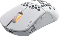 HATOR Stellar HN051 Wireless Gaming Mouse, White, Tri-mode 2.4GHz/Bluetooth 5.4/Wired, 12000 DPI Optical Sensor, 6 Buttons, RGB, Honeycomb Shell, 54g