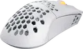 HATOR Stellar HN051 Wireless Gaming Mouse, White, Tri-mode 2.4GHz/Bluetooth 5.4/Wired, 12000 DPI Optical Sensor, 6 Buttons, RGB, Honeycomb Shell, 54g