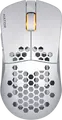 HATOR Stellar HN051 Wireless Gaming Mouse, White, Tri-mode 2.4GHz/Bluetooth 5.4/Wired, 12000 DPI Optical Sensor, 6 Buttons, RGB, Honeycomb Shell, 54g