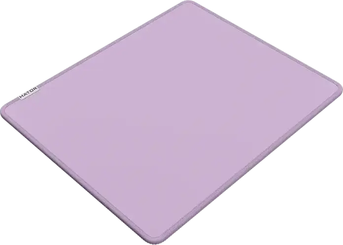 Pad Gaming HATOR Tonn EVO, Dimensiune Medium 360x300x4mm, Suprafata Textil, Baza din Cauciuc Natural Antiderapanta, Margini Cusute, Violet