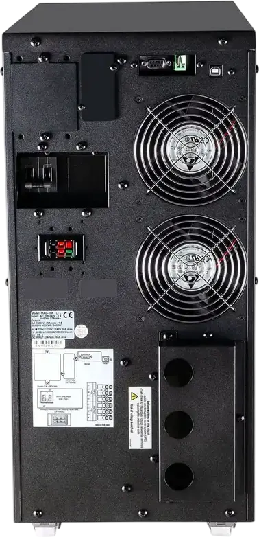 Powercom MAC-10K Online UPS, 10000VA/10000W, Double Conversion, Pure Sine Wave, Tower/Rackmount, LCD Display, 240V Output, Black