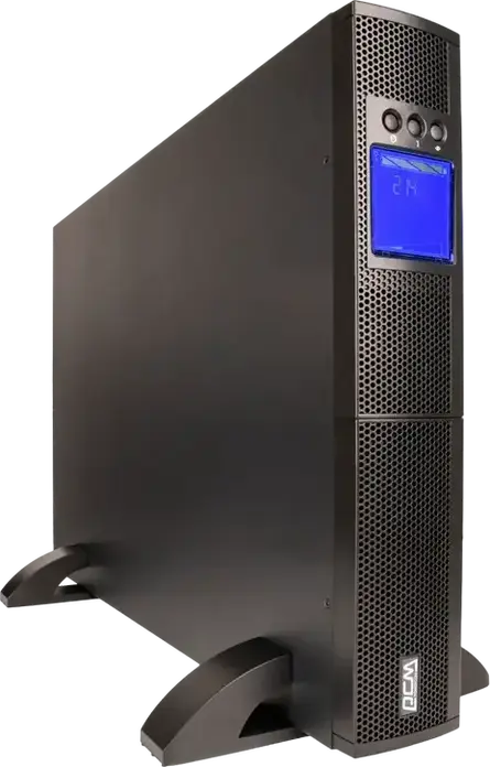 UPS Online Powercom SNT-3000 3000VA/3000W Sursa Neinterruptibila de Alimentare Rackmount cu Ecran LCD, 9 Conectori (8x IEC320, 1x C19), Porturi USB si Serial