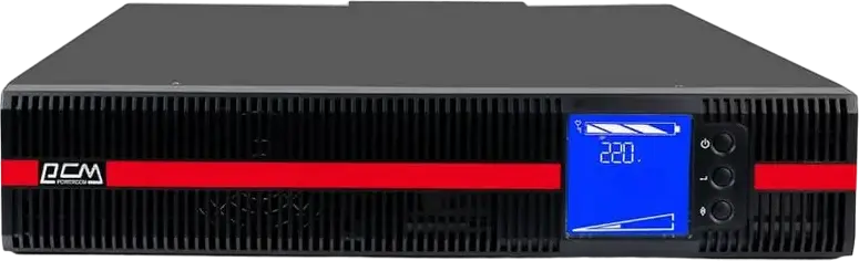 PCM Powercom MRT-10K Online UPS 10000VA 10000W Tower/Rackmount Uninterruptible Power Supply with LCD Display and Terminal Block, Black