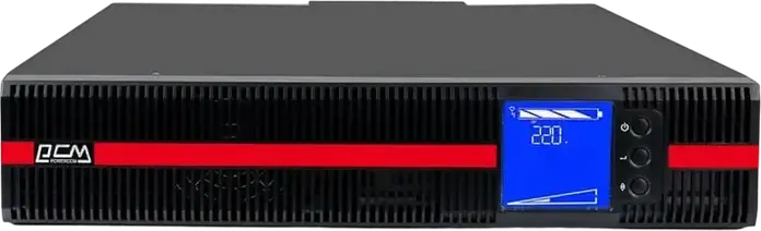 PCM Powercom MRT-10K Online UPS 10000VA 10000W Tower/Rackmount Uninterruptible Power Supply with LCD Display and Terminal Block, Black