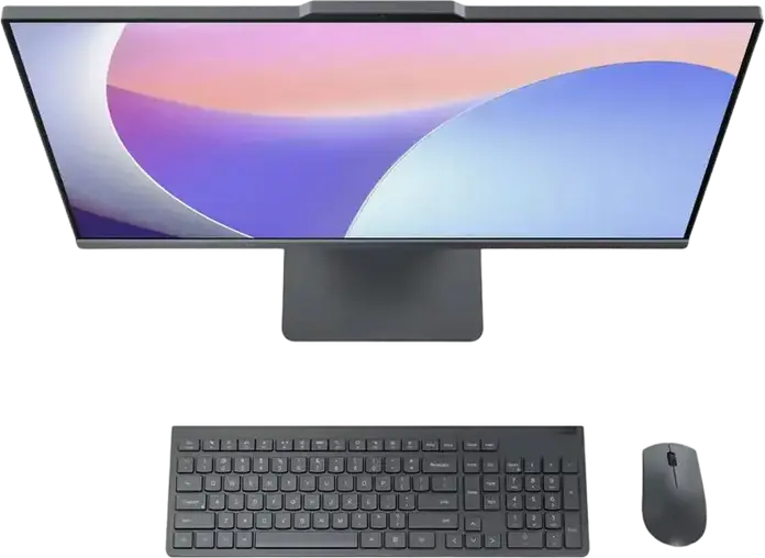 Lenovo IdeaCentre AIO 3 27IRH9 All-in-One PC, Intel Core 7 240H, 16GB DDR5 RAM, 512GB SSD, 27" FHD IPS Anti-glare Display, Wireless Keyboard and Mouse, Luna Grey