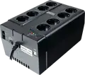 Powercom CUB-850E Offline UPS 850VA 510W, 8 Schuko Outlets, USB, RJ11/RJ45, Green Mode Energy Saving, Tower Form Factor, Black