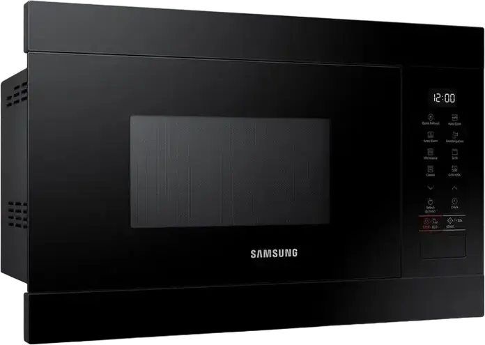 Cuptor cu microunde incorporabil cu grill Samsung MG22M8254AK/E2, 22L, 850W, Ceramic Inside, Defrost Rapid, Mod Eco, Negru