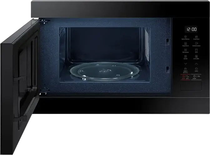 Cuptor cu microunde incorporabil cu grill Samsung MG22M8254AK/E2, 22L, 850W, Ceramic Inside, Defrost Rapid, Mod Eco, Negru
