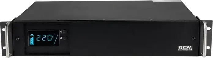 ИБП Powercom KIN-1500AP RM Line-Interactive 1500ВА 1200Вт Rackmount 2U с AVR, ЖК-дисплеем, 6 разъемами IEC-320 C13, интерфейсами USB и RS-232