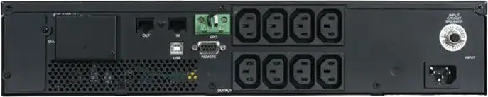 UPS PowerCom SRT-3000 Line-Interactive 3000VA 2700W Sursa de Alimentare Neintreruptibila Rackmount cu 8 Prize IEC-320, USB, RS232, Terminal EPO, Negru