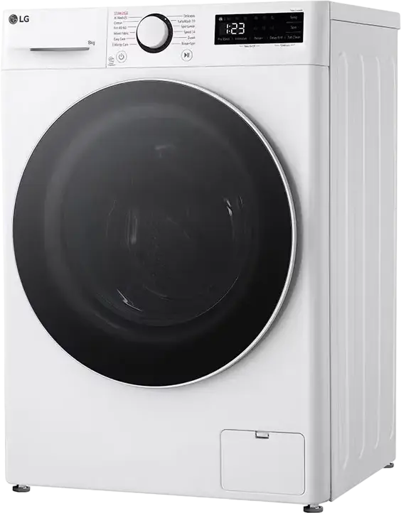 Masina de spalat rufe cu incarcare frontala LG F2WR508S0W, Capacitate 8 kg, AI DD Inverter Direct Drive, Clasa Energetica A, 1200 RPM, LG Steam, ThinQ, Alb