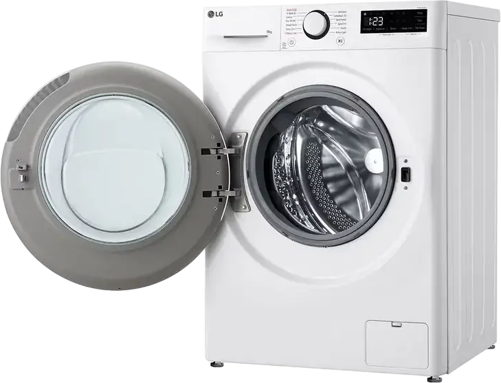 Masina de spalat rufe cu incarcare frontala LG F2WR508S0W, Capacitate 8 kg, AI DD Inverter Direct Drive, Clasa Energetica A, 1200 RPM, LG Steam, ThinQ, Alb