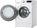 Masina de spalat rufe cu incarcare frontala LG F2WR508S0W, Capacitate 8 kg, AI DD Inverter Direct Drive, Clasa Energetica A, 1200 RPM, LG Steam, ThinQ, Alb