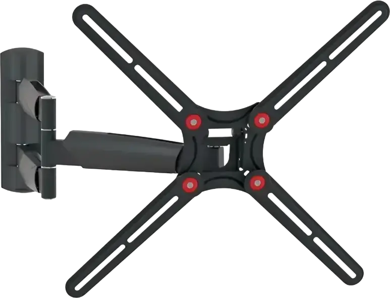 BARKAN BM343XL Full-Motion Wall Mount for 13-65 inch Screens, VESA 400x400mm, Max Load 36kg, Tilt -5 to +15 deg, Swivel 180 deg, Color: Black