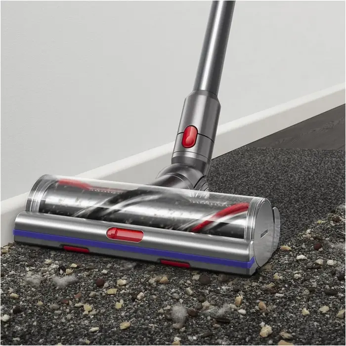 Беспроводной вертикальный пылесос Dyson V15 Detect Absolute, мощность всасывания 33.9 кПа, HEPA-фильтр, LCD-экран, цвет Silver, с док-станцией