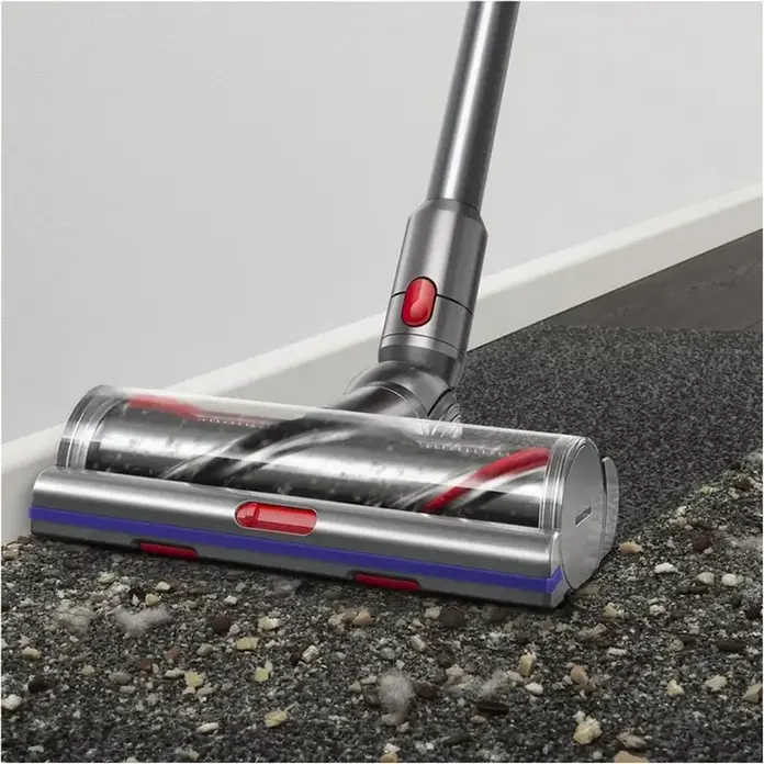 Беспроводной вертикальный пылесос Dyson V15 Detect Absolute, мощность всасывания 33.9 кПа, HEPA-фильтр, LCD-экран, цвет Silver, с док-станцией