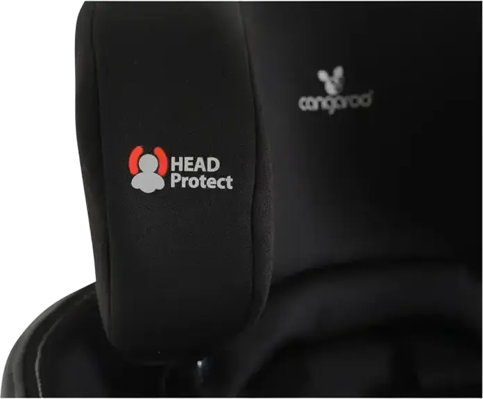 Cangaroo Castor i-Size 360 Universal Child Car Seat, Black, 0-36 kg, 40-150 cm, 0-12 Years, ISOFIX, 360 Degree Rotation, R129 Safety Standard, Side-Impact Protection