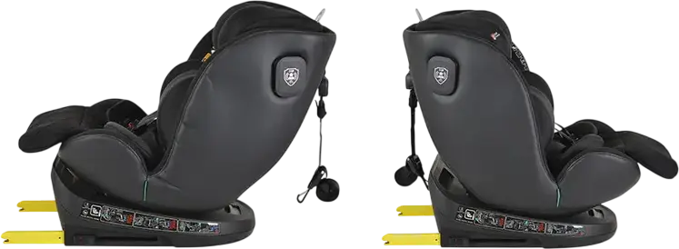 Cangaroo Castor i-Size 360 Universal Child Car Seat, Black, 0-36 kg, 40-150 cm, 0-12 Years, ISOFIX, 360 Degree Rotation, R129 Safety Standard, Side-Impact Protection
