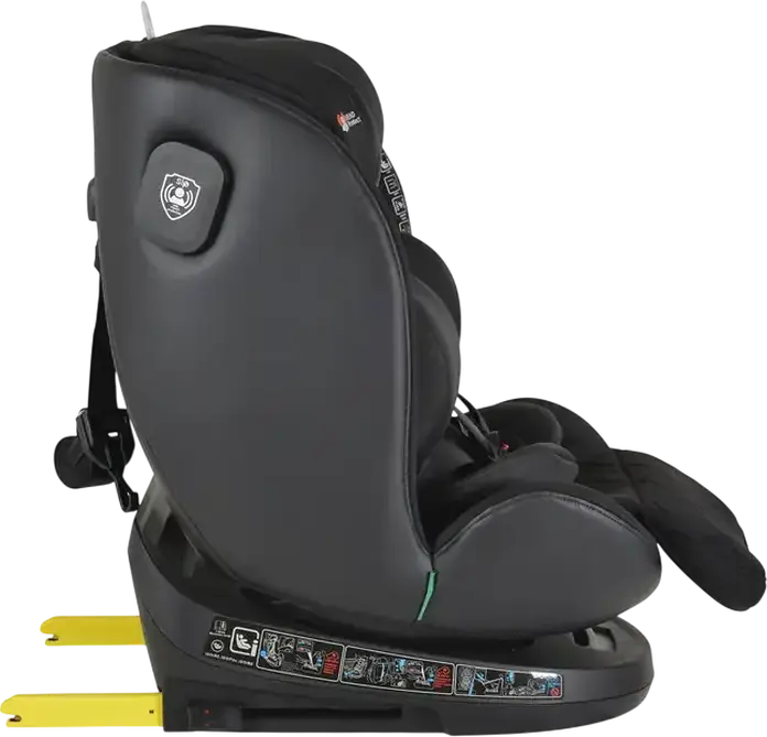 Cangaroo Castor i-Size 360 Universal Child Car Seat, Black, 0-36 kg, 40-150 cm, 0-12 Years, ISOFIX, 360 Degree Rotation, R129 Safety Standard, Side-Impact Protection