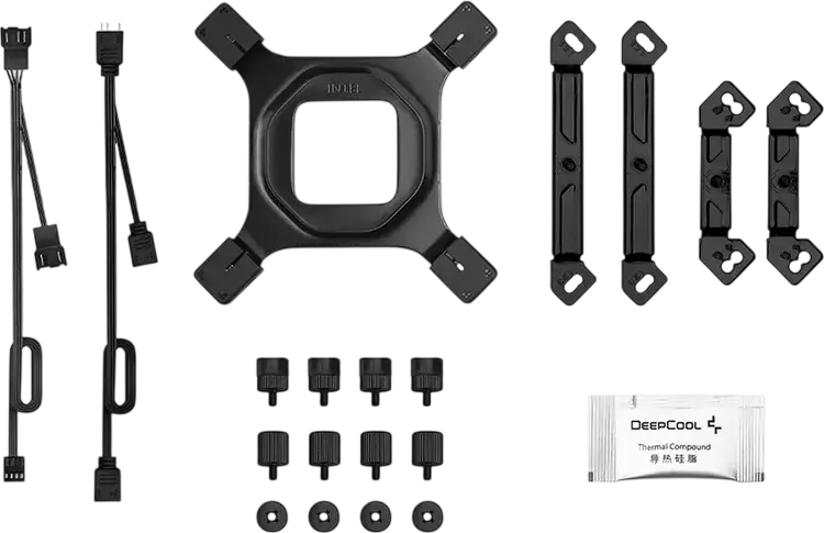 Cooler CPU Deepcool AG620 BK ARGB V2 Dual-Tower, 2 ventilatoare PWM de 120mm, 6 heat-pipe-uri de cupru, TDP 260W, iluminare ARGB, Negru