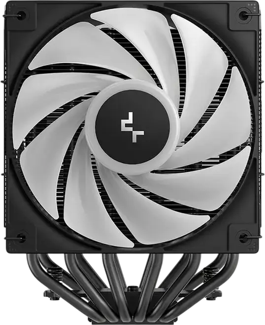 Cooler CPU Deepcool AG620 BK ARGB V2 Dual-Tower, 2 ventilatoare PWM de 120mm, 6 heat-pipe-uri de cupru, TDP 260W, iluminare ARGB, Negru