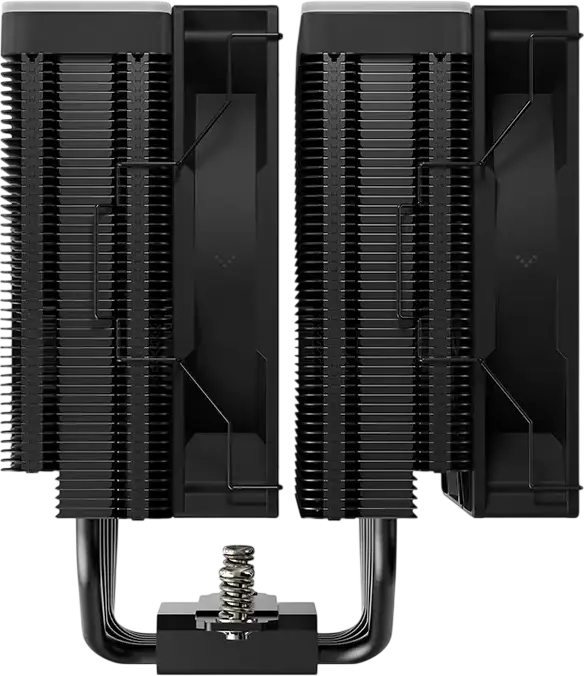 Cooler CPU Deepcool AG620 BK ARGB V2 Dual-Tower, 2 ventilatoare PWM de 120mm, 6 heat-pipe-uri de cupru, TDP 260W, iluminare ARGB, Negru