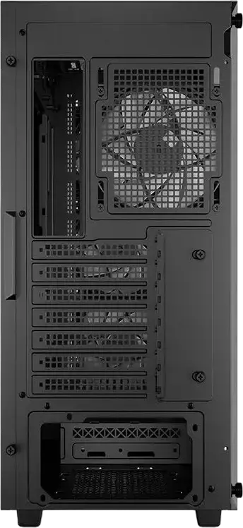 Carcasa Gaming Deepcool CC560 V2 Midi-Tower, Negru, Panou Lateral Sticla Calita, Fata Plasa, 4 Ventilatoare 120mm LED Albastre, Suport ATX/mATX/ITX