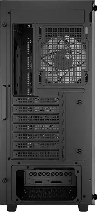 Carcasa Gaming Deepcool CC560 V2 Midi-Tower, Negru, Panou Lateral Sticla Calita, Fata Plasa, 4 Ventilatoare 120mm LED Albastre, Suport ATX/mATX/ITX