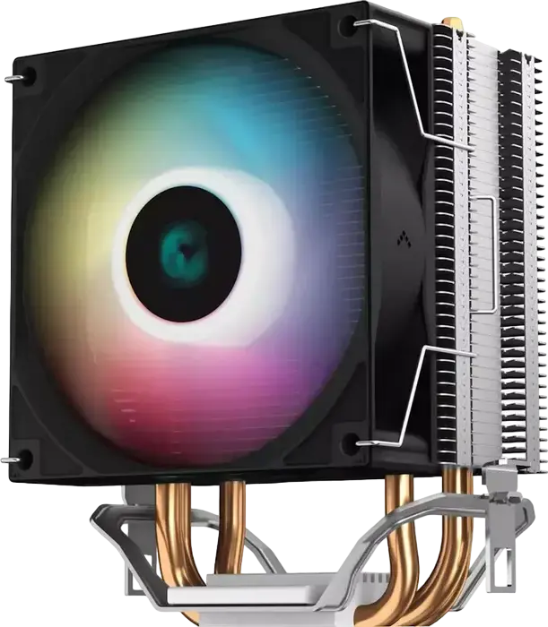 Кулер для процессора Deepcool AG300 LED, активное охлаждение, PWM вентилятор 92мм, 3 тепловые трубки 6мм Direct Touch, алюминиевый радиатор, RGB, TDP 150Вт, LGA1700/AM5