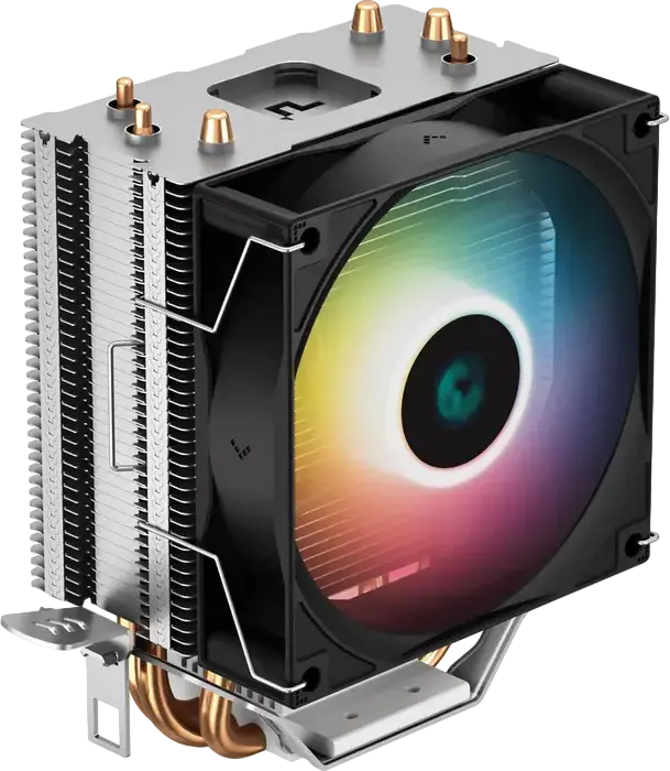 Кулер для процессора Deepcool AG300 LED, активное охлаждение, PWM вентилятор 92мм, 3 тепловые трубки 6мм Direct Touch, алюминиевый радиатор, RGB, TDP 150Вт, LGA1700/AM5