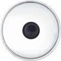 Pyrex B24CL00 Glass Lid, 24 cm Diameter, Transparent Glass with Black Bakelite Handle, 1050 g