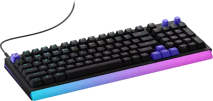 Tastatura Gaming Mecanica cu Fir Logitech G512 X 98, Layout Compact Full Size 98%, Rata de Poll 8K, RGB LIGHTSYNC, Switch-uri Dual Swap Liniare, Rapid Trigger, Neagra